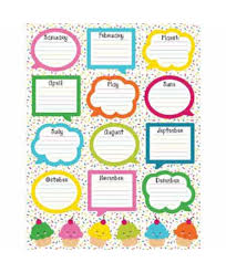 birthday charts charts classroom decoratives educators