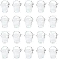 The traditional coffee frappuccino contains 95 mg of caffeine, which is a much better way to wake up. Amazon Com Koobook 20pcs Mini Frappuccino Cup Cold Coffee Cup Dollhouse Miniature Simulation Plastic Cup Cake Ice Cream Cups With Doming Lid Home Kitchen