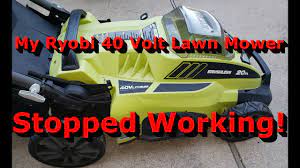 18v one+ hp 16 cordless lawn mower with (2) 4.0 ah batteries and charger. My Ryobi 40v Mower Stopped Working Mice Love This Mower In Storage Youtube