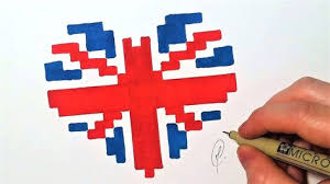 Drapeau Anglais Coeur Pixel Art Facile Youtube Avec Maxresdefault Et Pixel Art Facile Et Rapide 14 1280x720px P Dibujos Pixelados Dibujos En Cuadricula Dibujos