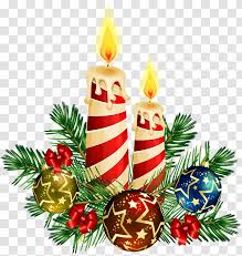 Candle Christmas Tree Clip Art Poinsettia Transparent Candles Transparent Png