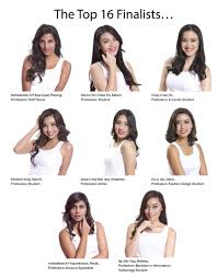 In 2006, the contest was held outside of malaysia for the first time, in guangzhou, china. Miss Malaysia Tourism The Top 16 Are Creativehomex