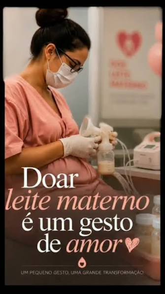 🤱✨ Você sabia que um pote de leite materno pode transformar a vida de muitos bebês? No Dia Nacional de Doação de Leite Materno, Manuel Adauto, coordenador do Banco de Leite do