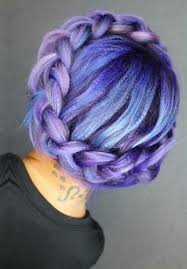 How about making a purple hair braid? Pin On Colorful Hair