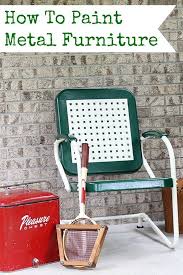 Painting A Vintage Metal Lawn Chair House Of Hawthornes Metal Outdoor Furniture Vintage Outdoor Furniture Vintage Metal Chairs