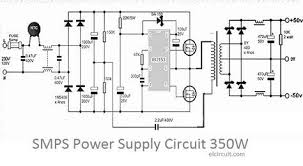 350w Smps Power Supply Circuit Power Supply Circuit Switched Mode Power Supply Circuit Diagram