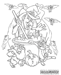 Ici tu trouveras des dessins à colorier pour tous les goûts : Coloriage Sorciere D Halloween Entouree De Son Chat Et De Son Hibou Coloriage Halloween Coloriage Halloween A Imprimer Coloriage