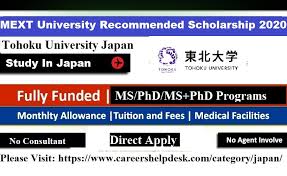 Mext scholarship is a famous largest scholarship program by the japanese government. Tohoku University Igpas Japan Mext Scholarship 2020