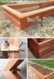 How To Build A Wood Garden Box Food Storage Made Easy Garden Boxes Garden In The Woods Redwood Garden Boxes
