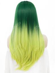 This is your ultimate resource to get the hottest trends. Dark Green To Yellow Ombre Long Straight Synthetic Lace Front Wig All Synthetic Wigs Evahair