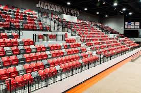 Jacksonville State University, Pete Mathews Coliseum arena seating models  30.52.00.30 Patriot and Infinity Seat Modules