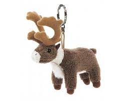 Teddykompaniet 4 Reindeer Key Chain 10086 Plush Animals Food Animals Reindeer