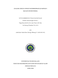 Maybe you would like to learn more about one of these? Cover Analisis Jurnal Struktur Perkembangan Hewan 1