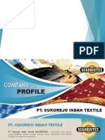 Dengan perpaduan para desainer handal, tenaga ahli mesin tenun, karyawan yang sangat berpengalaman dan mesin berteknologi canggih mampu. Company Profile Pt Sukorintex