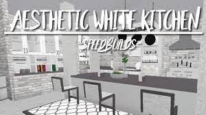 I was so excited to use the brand new cabinets and counters. Aesthetic White Kitchen 10k Bloxburg Youtube