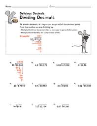 For example, 3 0.14 means add 0.14 three times, regroup, and simplify Dividing Decimals Worksheet Education Com
