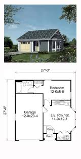 Traditional Style House Plan 95834 With 1 Bed 1 Bath 1 Car Garage Micro House Plans Tiny House Floor Plans House Plans