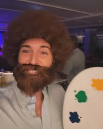 The Joy of Being Bob Ross! I can’t tell you how many people wanted to come  give me a hug. 🤗 You could see the nostalgia in people’s faces. So sorely  missed and so widely loved! Happy Halloween! 🎃 , ...