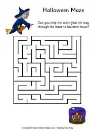Halloween Puzzles Halloween Maze Halloween Puzzles Halloween Kindergarten