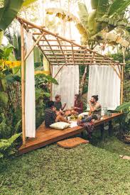 Hideout Bali Eco Bamboo Home Cabins In Bali Bamboo House Design Bali Garden Bamboo Landscape