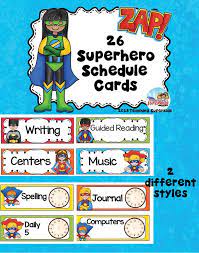 Free Printable Classroom Decorations Super Students Schedules