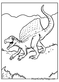 From easy dinosaur pictures for preschool kids to color, to more realistic and detailed illustrations for big kids, including named dinosaur pictures, we hope you find a coloring page that you like! Dinosaur Coloring Pages Fearsome Fun And 100 Free 2021
