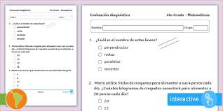 Existem novas orientações do ministério da educação sobre as provas de aferição, as provas finais de ciclo e os exames nacionais. Examen Diagnostico 6to Grado Matematicas En Pdf