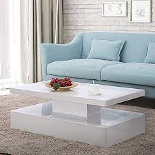 This application allows you to interact with the table, creating different light environments. Mecor Modern Glossy White Coffee Table W Led Lighting Contemporary Rectangle Design Living Room Furniture Walmart Com Walmart Com