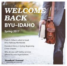 Welcome Back Byu Idaho Spring 2017 By Standard Journal Issuu