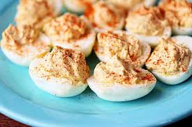 Just the little bit of spice from the paprika and either cayenne or tabasco that you add to the filling. Greek Yogurt Deviled Eggs Healthy Recipes Blog