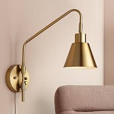 Illuminate a hallway with a series of led wall lights; Mid Century Plug In Wall Lamps Lamps Plus
