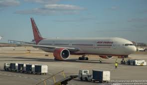 Explore each of the four configurations of the aircraft that serves as the historic backbone in our fleet: Airplane Art Air India Boeing 777 300er Pushing Back At Chicago O Hare International Economy Class Beyond