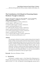 Imam ghazali memandang, manusia umumnya dipilah menjadi dua, yakni. Pdf The Contribution Of Al Ghazali In Promoting Islamic Moderate Thought In Indonesia