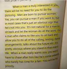 When A Man Is Truly Interested In You Quotes Nd Notes Facebook