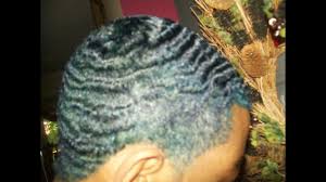 Most likely bi and hangs out with guys with curly hair. Oceanic 360 Waves Black Guy Blue Hair Dye Youtube