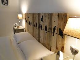 Tete De Lit En Bois Motifs Oiseaux Meubles Et Rangements Par Jmc Creations Lit Palette Bois Tete De Lit Bois Lit Bois