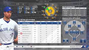 Mlb The Show 20 Toronto Blue Jays Manage Roster Overview Mlb Levels Aaa Aa A Youtube