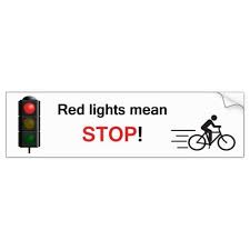 Red Lights Mean Stop Bumper Sticker Zazzle Com Bumper Stickers Lit Meaning Light Red