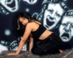 Lux Rosa 'smile Now Cry Later' Pink/purple Neon Tapestry Photography  Backdrop 2000s 90s Star Shots Airbrush Airbrushed Background