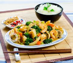 Add the seafood mixture and stir fry until done, about 5 minutes. Seafood Stir Fry With Vegetables