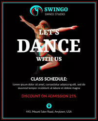Design classical dance class poster. Dance Posters Templates Photoadking