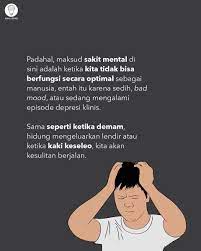 Gejala depresi adalah kumpulan dari perilaku dan perasaan yang secara spesifik dapat dikelompokkan sebagai depresi.individu yang terkena depresi pada umumnya menunjukkan gejala fisik. Akal Buku Sur Twitter Depresi Adalah Penyakit Yang Sangat Mengganggu Bahkan Dapat Memunculkan Keinginan Untuk Mengakhiri Hidup Bagi Yang Mengalaminya Di Tengah Pergulatan Orang Dengan Depresi Banyak Stigma Yang Melabeli Sehingga