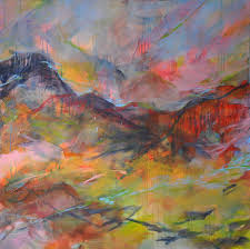 Abstract Mountain Paintings