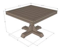 Square Pedestal Table Pedestal Table Diy Diy Furniture Plans Diy Farmhouse Table