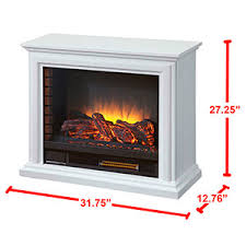 It is available in small and medium size. Sheridan Infrared Rolling Electric Fireplace White Glf 5002 50 Pleasant Hearth