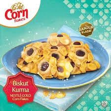 Rajinnya kak nina…suka tgk akak ni pandai olah jenis biskut dan kek… Nestle Breakfast Cereals Malaysia Biskut Kurma Corn Flakes Dengan Nestle Gold Corn Flakes Nestle Just Milk Bahan Bahan 50g Mentega 200g Margarin 125g Gula Halus 1 Biji Telur 325g Tepung Gandum
