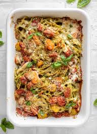 Baked Pesto Pasta Baked Pesto Bucatini With Burst Tomatoes