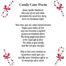 Candy Cane Poem Candy Cane Poem Candy Cane Crafts Candy Cane