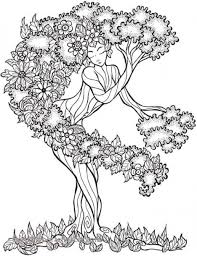 This tree drawing easy made by how2draw easily. Tree Of Life Coloring Pages Coloring Home