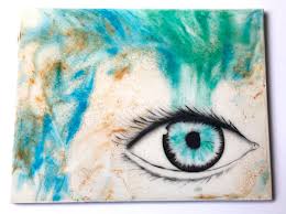 A Personal Favorite From My Etsy Shop Https Www Etsy Com Ca Listing 611265886 Resin Art With Original Hand Drawn Ey Original Hand Drawn Eye Drawing Resin Art